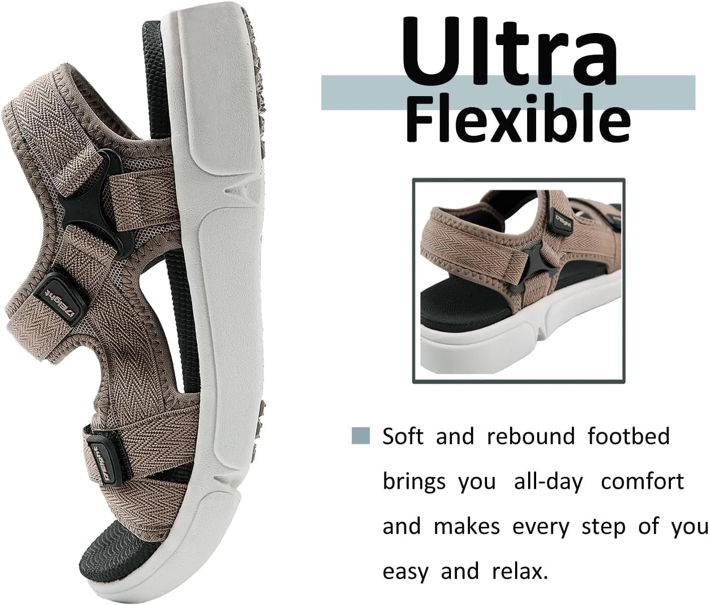 i78 Women’s Sandals LightWeight Comfort Soft Cushioning Footbed Sports Athletic Casual for Outdoor Walking Hiking