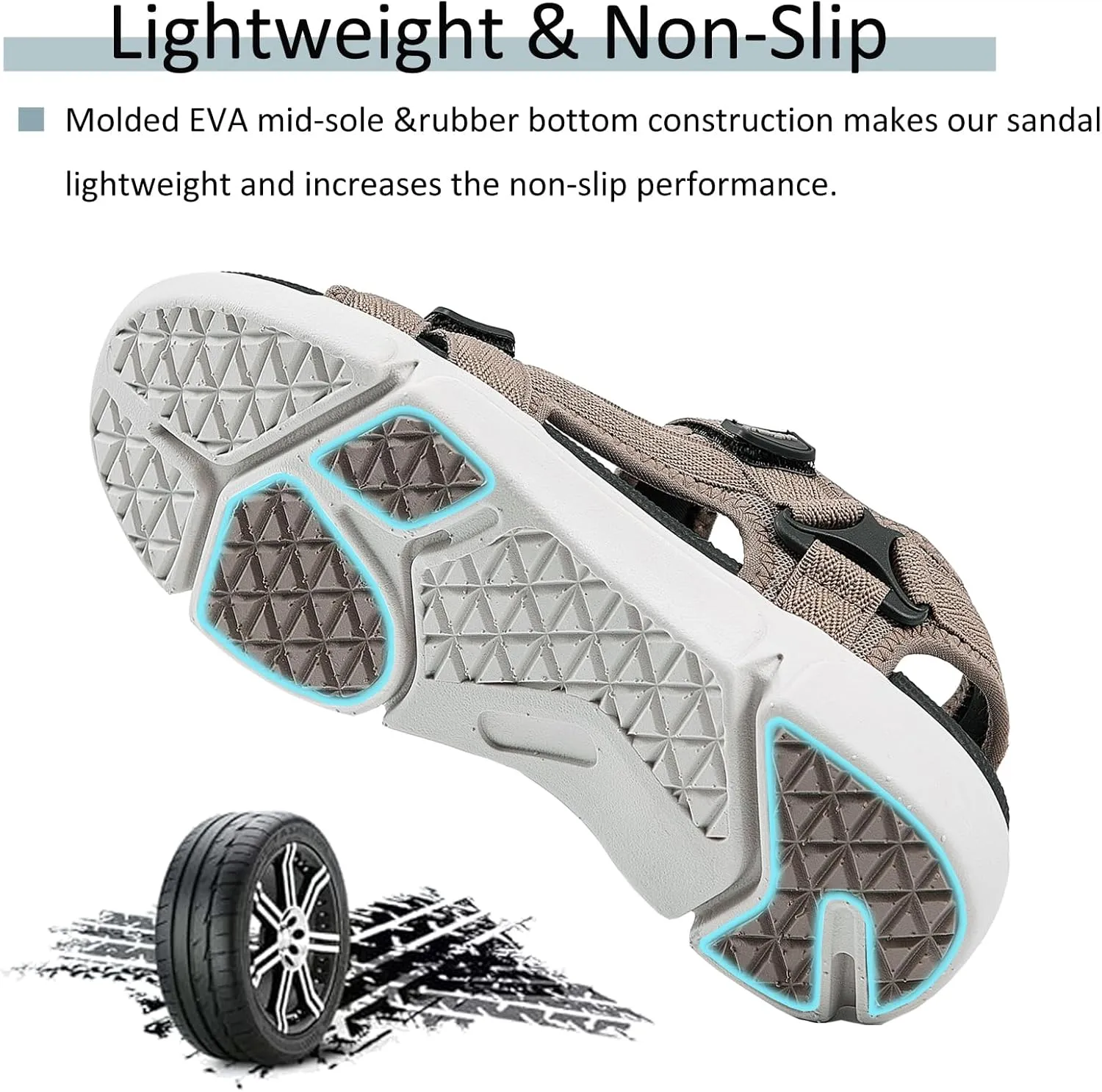 i78 Women’s Sandals LightWeight Comfort Soft Cushioning Footbed Sports Athletic Casual for Outdoor Walking Hiking