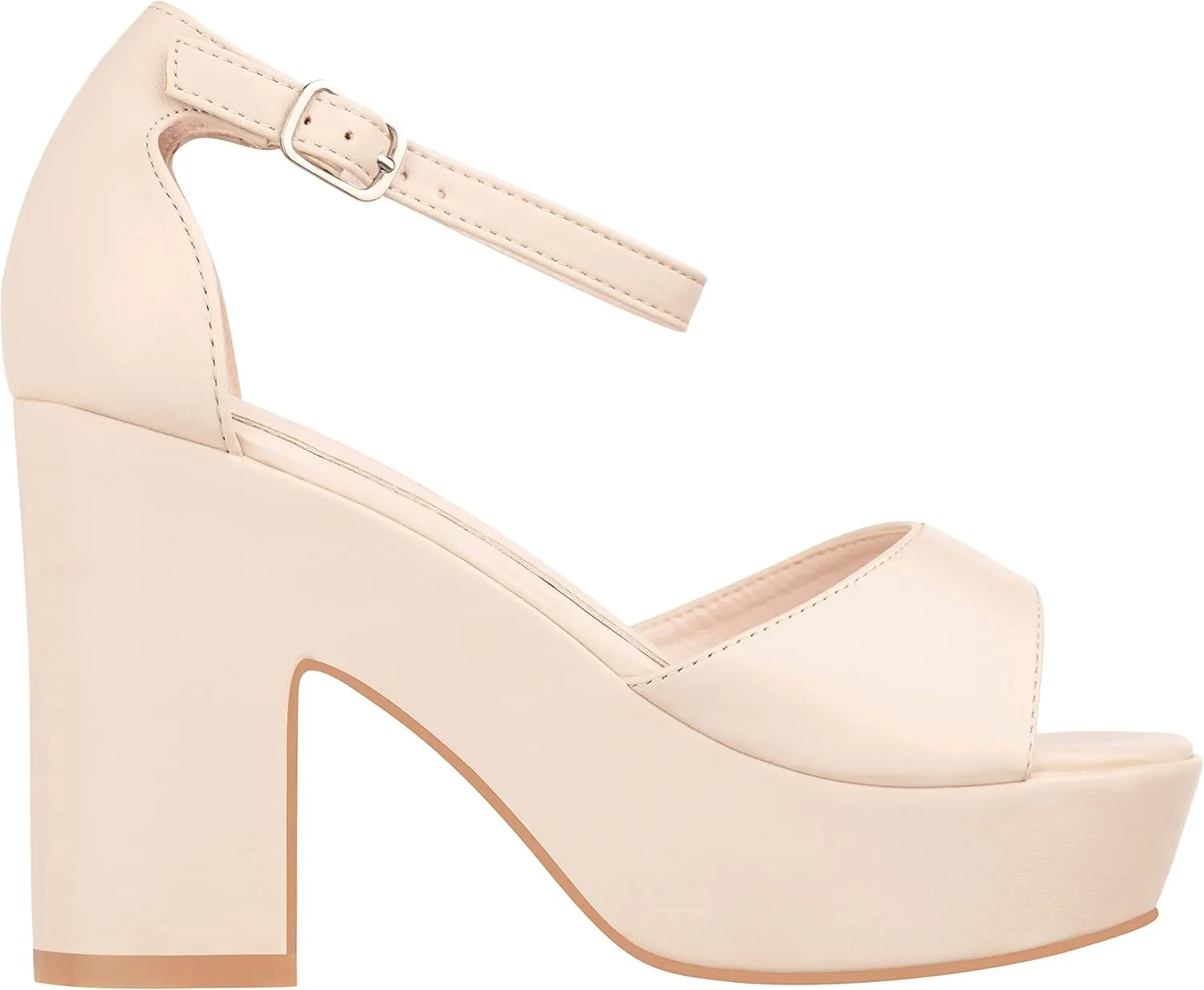 ILLUDE Women's Platform Heels Sandals Ankle Strap Block Chunky Heel Open Toe Platform Wedge Sandals – Cleo
