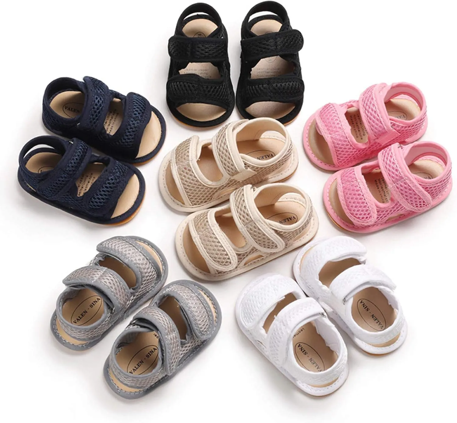 Infant Baby Girls Boys Sandals Rubber Soft Sole Premium Toddler First Walker Outdoor Summer Beach Shoes