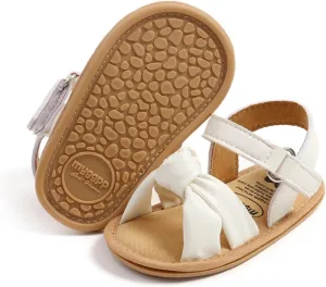 Infant Baby Girls Sandals Summer Open Toe Wedding Princess Dress Shoe Soft Sole Baby Shoes for Newborn Girl