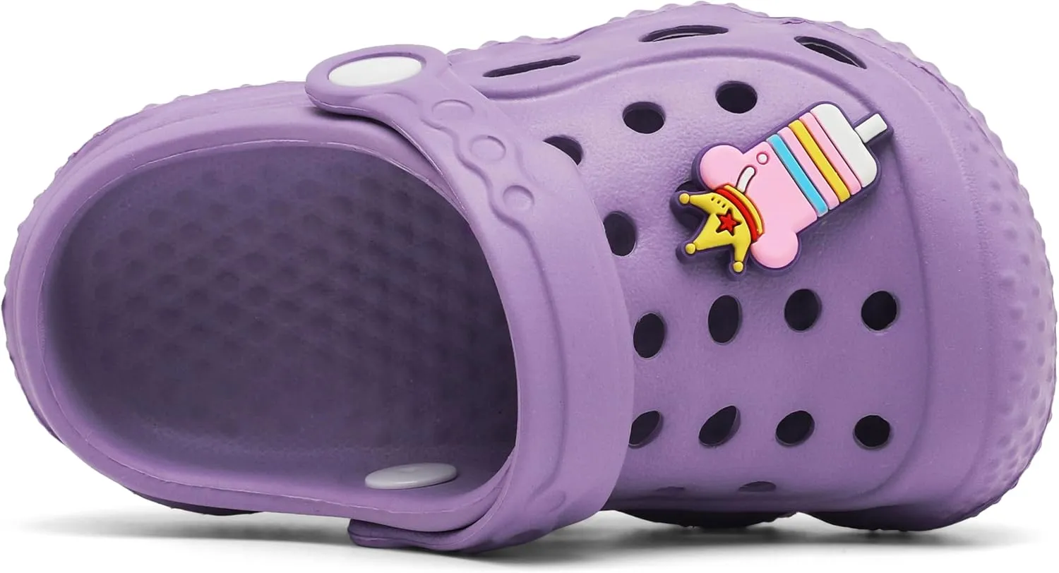 INMINPIN Kids Girls Boys Clogs Garden Shoes Toddler Slides Sandals Children Water Shower Beach Pool Slippers Indoor Outdoor