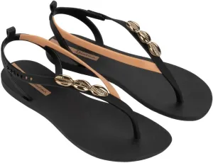 Ipanema Salty Womens Sandals - Lace Up Sandals for Women, Dressy Sandals with Sea Shells, T-Strap Thong Sandals, Tie Up Sandals, Flat Sandals, Summer Dress Sandals, Comfortable