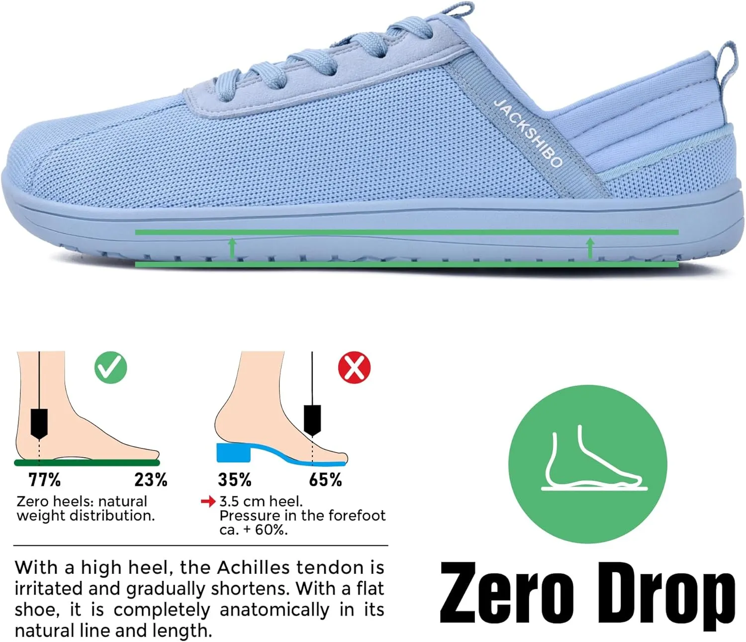 JACKSHIBO Men's Dress Sneakers Fashion Oxfords Business Casual Shoes Wide Toe Box Barefoot Minimalist Walking Sneakers Zero Drop Sole
