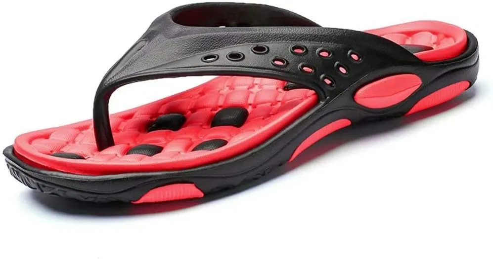Jinsha Beach Sandals Men's Shoes flip Flops Soft Elasticity Deodorant Non-Slip Outdoor Couple