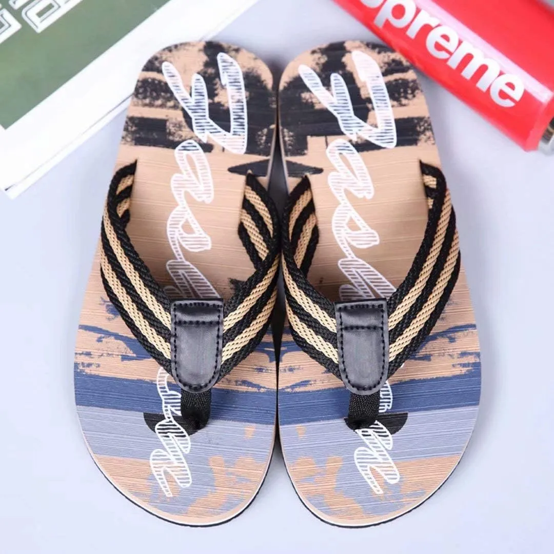 Jinsha Men's summer Flip-flops flop deodorant and breathable comfort soft non-slip T-shaped sandals outdoor unisex