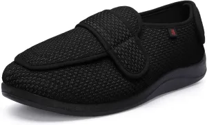 JIONS Women Men Adjustable Velco Extra Wide Shoes Swollen Feet Diabetic Edema Boots Slippers Indoor Outdoor Sandals Unisex Large Size 5-14