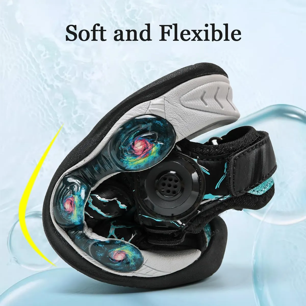 JMFCHI Boys Girls Sports Sandals Summer Kids Closed Toe Outdoor Sandals Athletic Water Shoes Sandals Child Pool Beach Sandals Quick Drying Slip Resistant