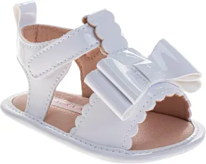 Josmo Infant Baby Girls Summer Sandals Soft Sole Newborn Toddler First Walker Crib Dress Sandals Size 2-4 Infant