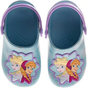 Josmo Kids Frozen Clog Sandal Waterproof Slip-On Slides for Girls - Anna Elsa Closed Toe Clogs with Backstrap (Sizes: 5-10 Toddlers / 11-12 Little Kids)