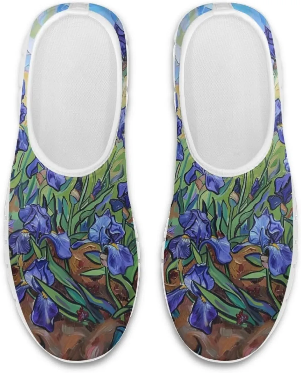 JoyLamoria Cow Platform Sneakers Causal Slip on Shoes Causal Boat Loafers for Women with Arch Support Art Travel Shoes