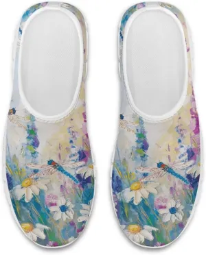 JoyLamoria Cow Platform Sneakers Causal Slip on Shoes Causal Boat Loafers for Women with Arch Support Art Travel Shoes