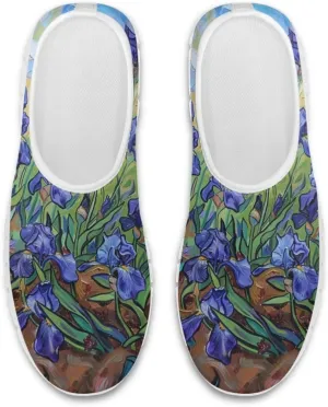 JoyLamoria Cow Platform Sneakers Causal Slip on Shoes Causal Boat Loafers for Women with Arch Support Art Travel Shoes