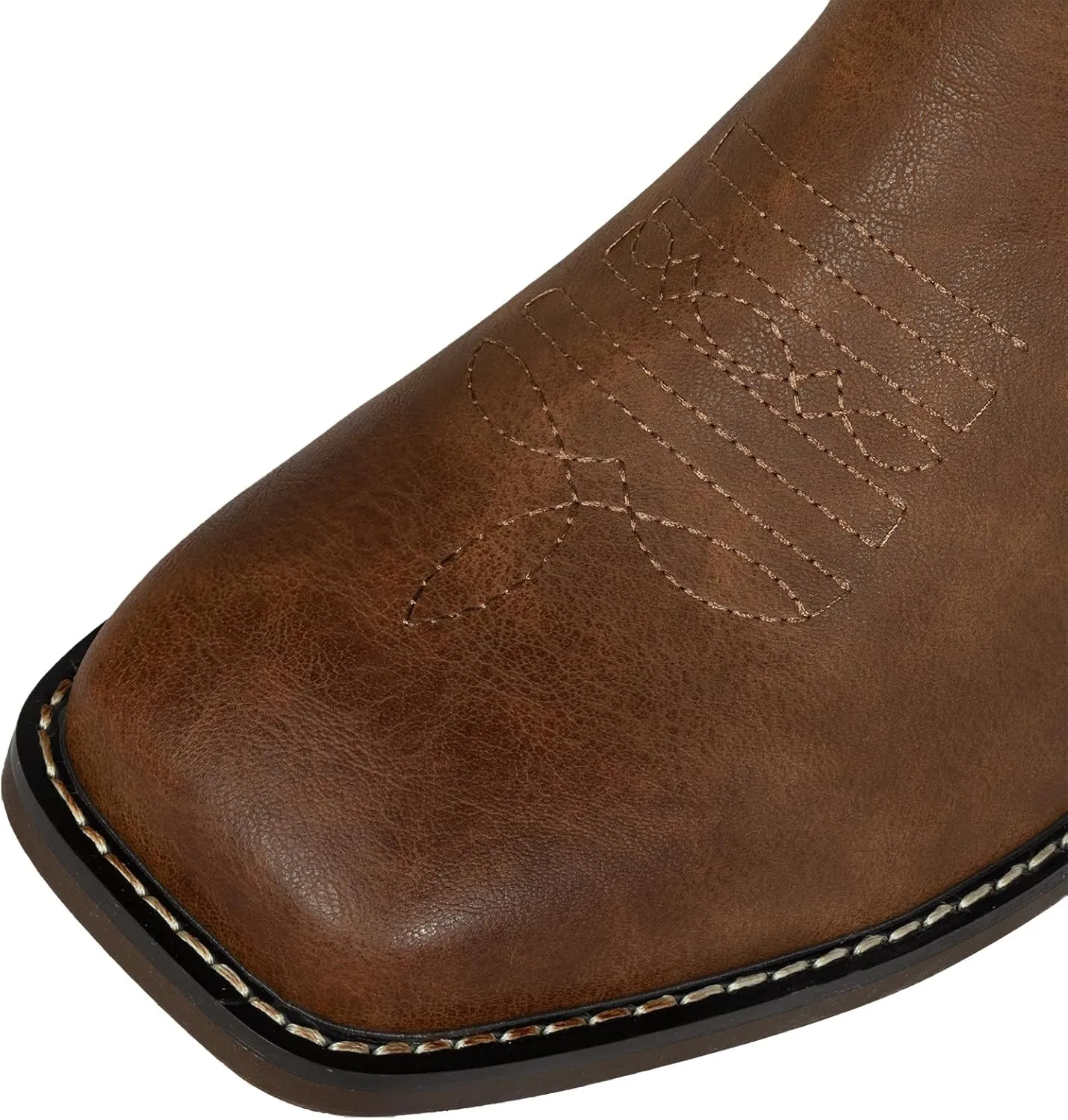 J's.o.l.e Men's Cowboy Western Boots Comfortable Wide Calf Square Toe Boots