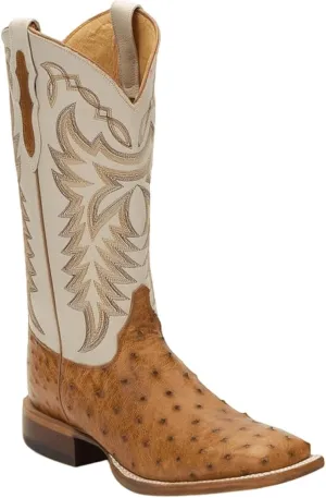 Justin Men's Pascoe 13" Full Quill Ostrich Western Boots