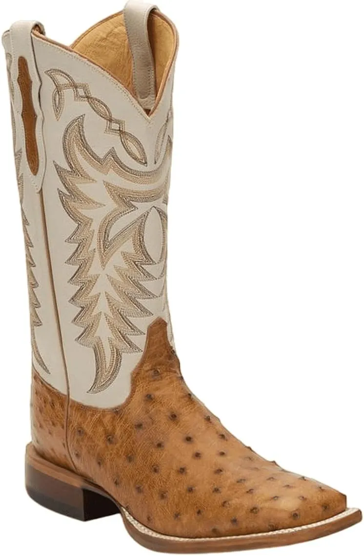 Justin Men's Pascoe 13" Full Quill Ostrich Western Boots