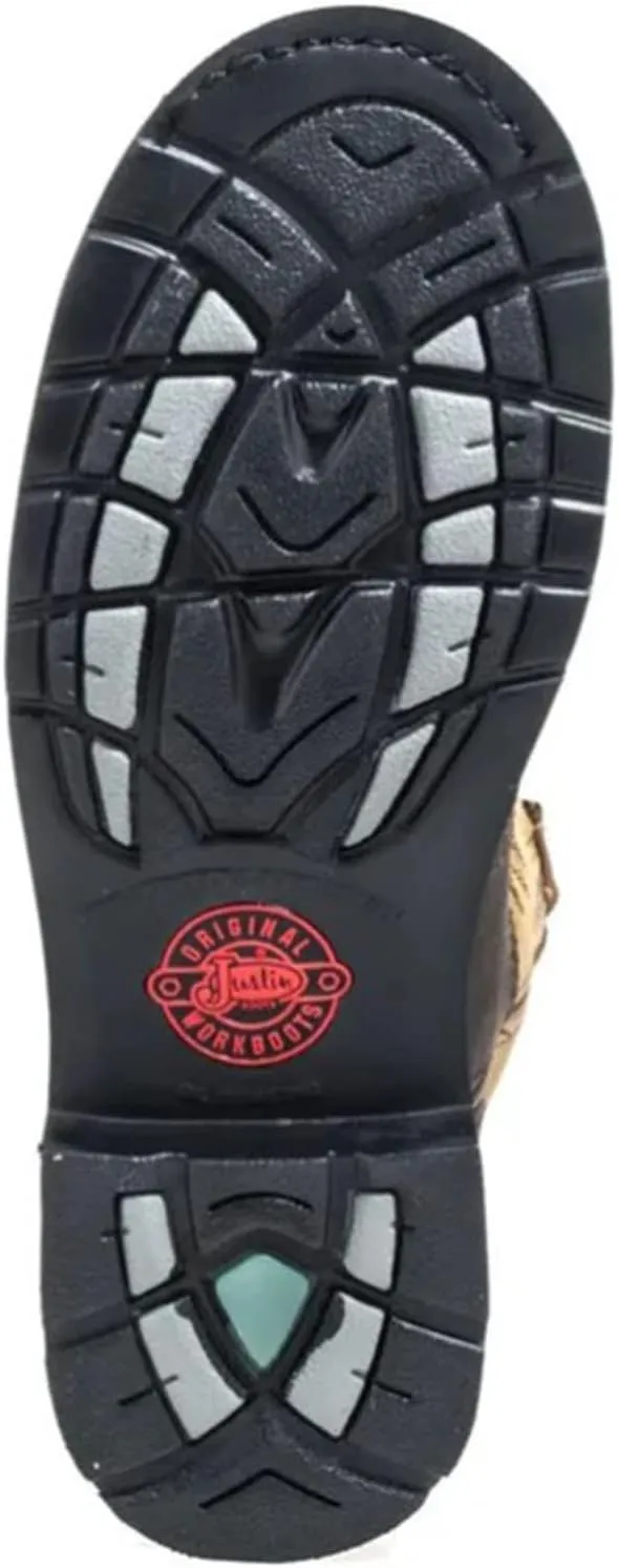 Justin Mens Stampede Steel Waxy Work Boots 8EE