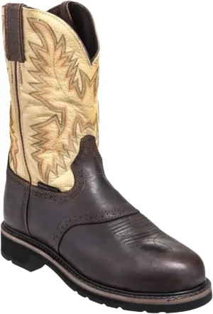 Justin Mens Stampede Steel Waxy Work Boots 8EE