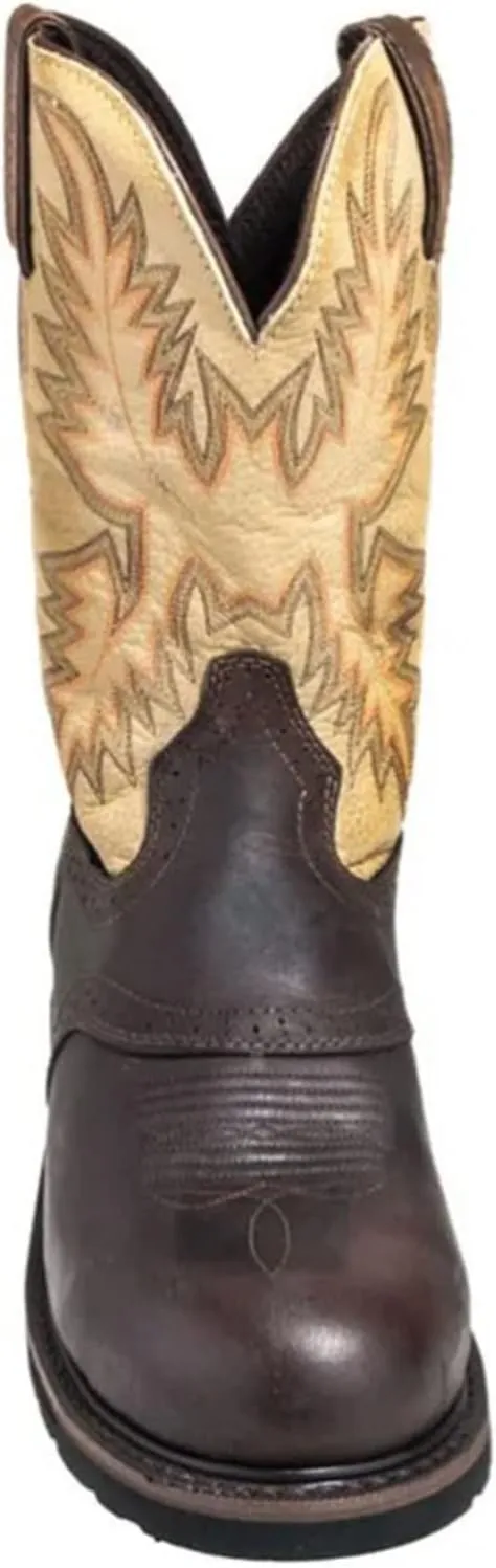 Justin Mens Stampede Steel Waxy Work Boots 8EE