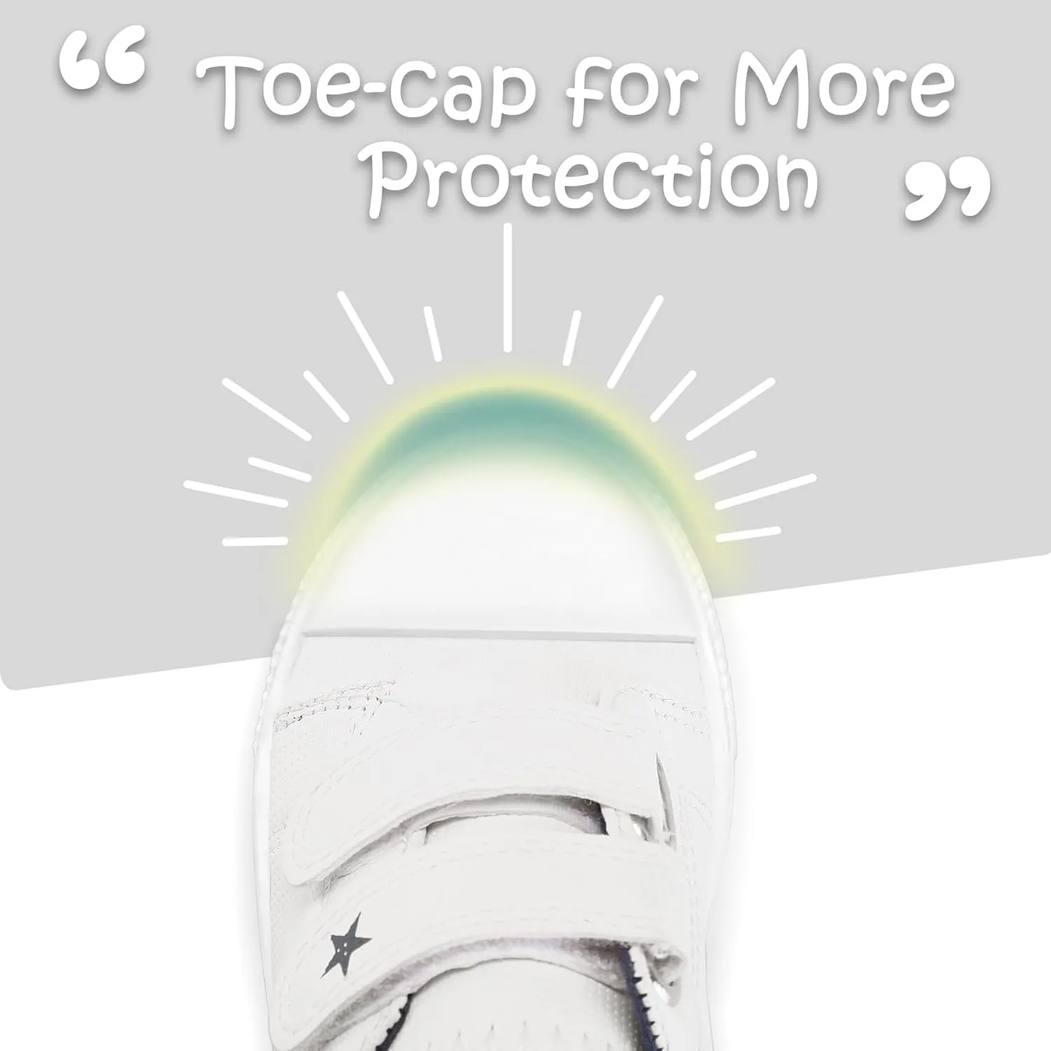 K KomForme Toddler Boys & Girls Shoes Kids Canvas Sneakers with Cartoon Dual Hook and Loops