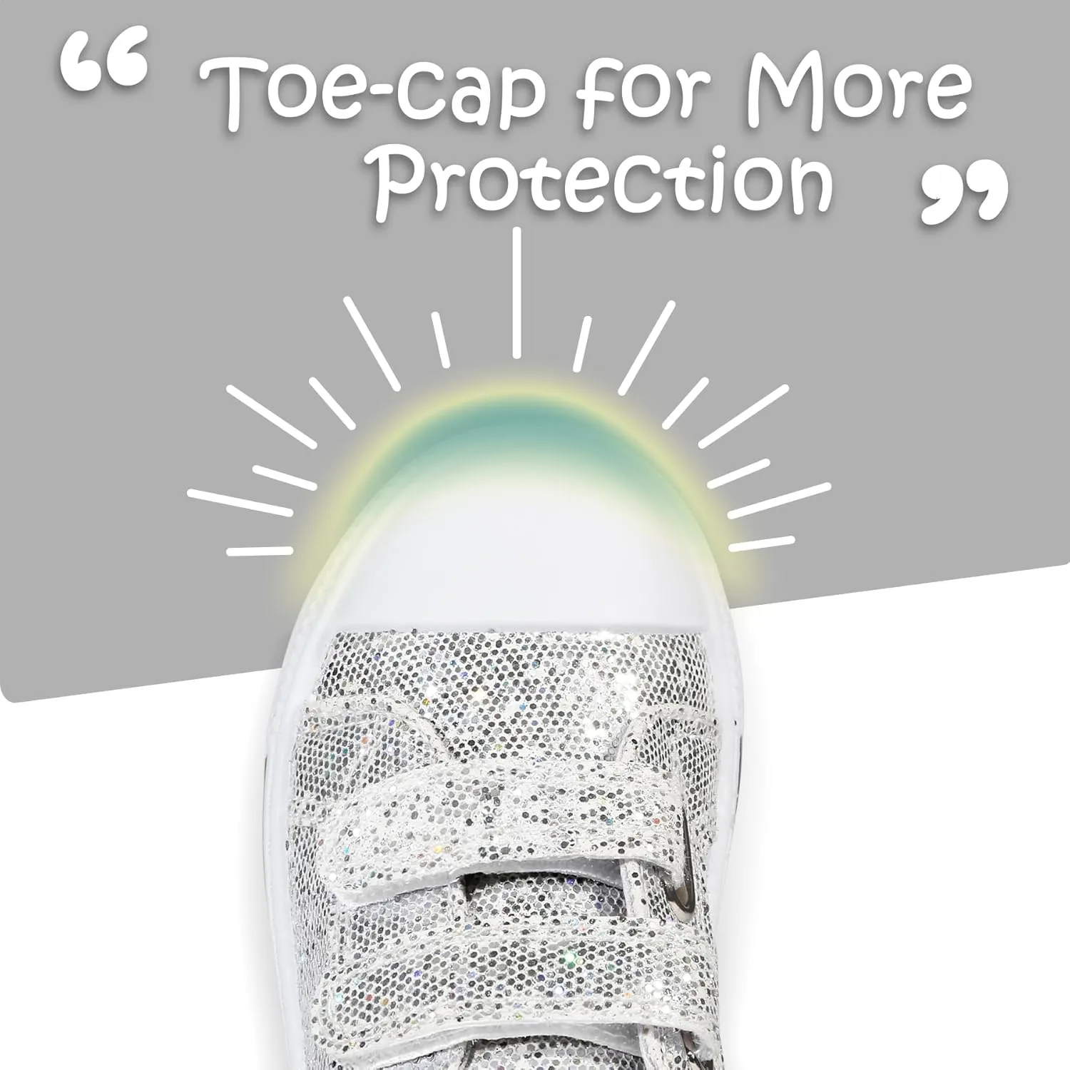 K KomForme Toddler Sneakers for Boys and Girls Dual Hook and Loops Sneakers Baby Canvas Shoes