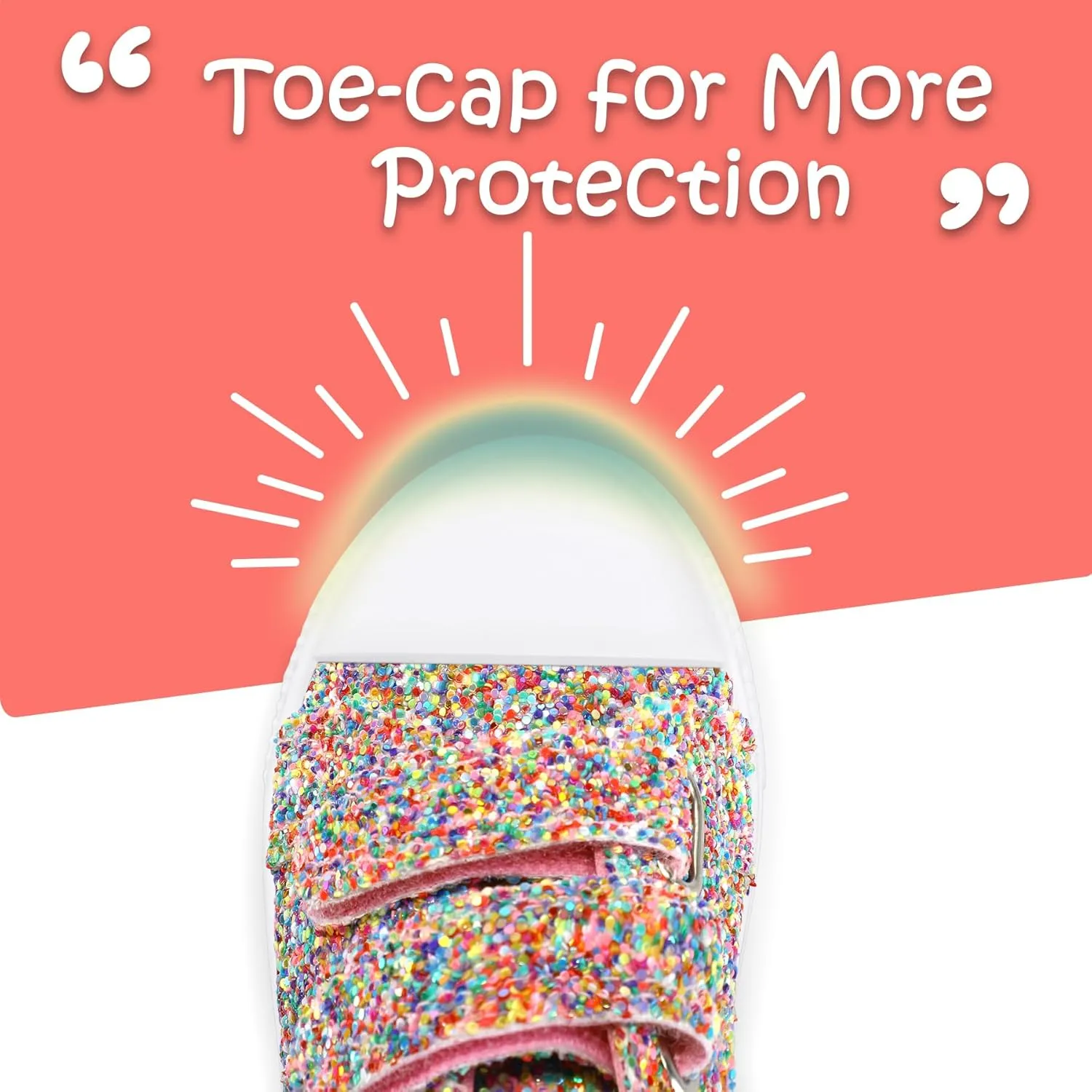 K KomForme Toddler Sneakers for Boys and Girls Dual Hook and Loops Sneakers Baby Canvas Shoes