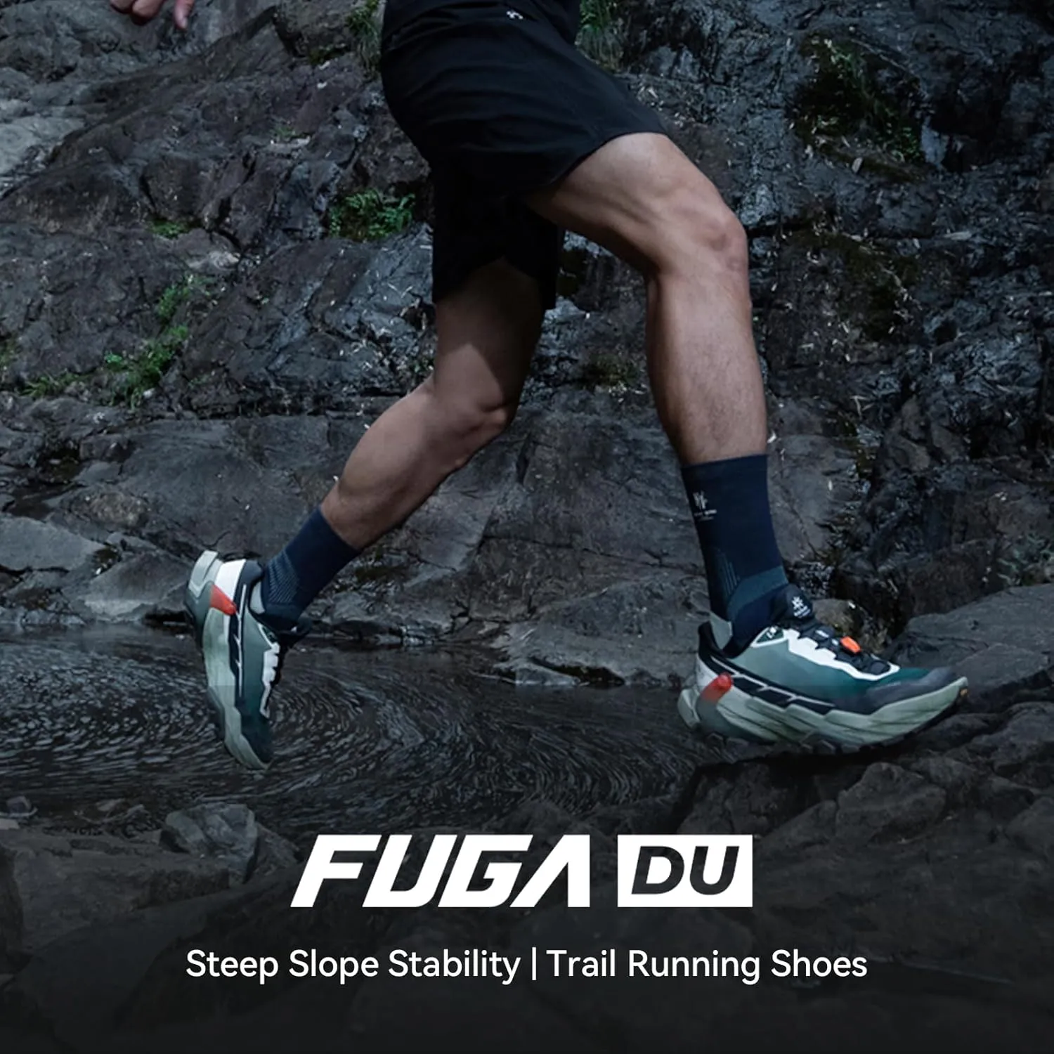 KAILAS Men's FUGA DU Trail Running Shoes Non-Slip Lightweight Wide Toe Box Shoe Walking Hiking Outdoor Footwear Sport Sneakers