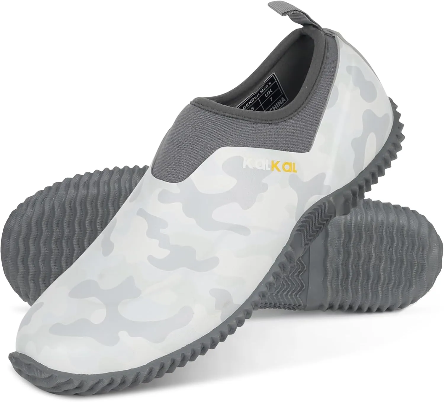 Kalkal Unisex Waterproof Garden Shoes, Men's Garden Boots,Women's Rain Shoes, Neoprene Rubber Footwear for Camping, Lawn Care, Gardening, Car Wash and Yard Work(Size 6-14)