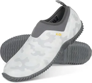 Kalkal Unisex Waterproof Garden Shoes, Men's Garden Boots,Women's Rain Shoes, Neoprene Rubber Footwear for Camping, Lawn Care, Gardening, Car Wash and Yard Work(Size 6-14)