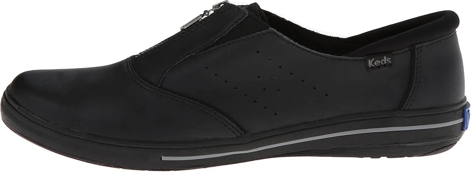 Keds Women's Pacey Zip-Up Leather Sneaker