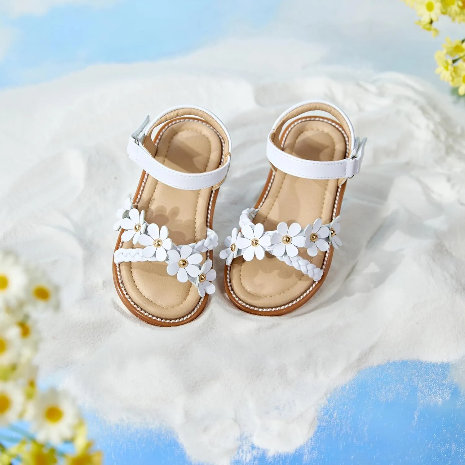 Kiderence Toddler Girls Sandals Little Girls Kids Shoes Girls Sandals Toddler