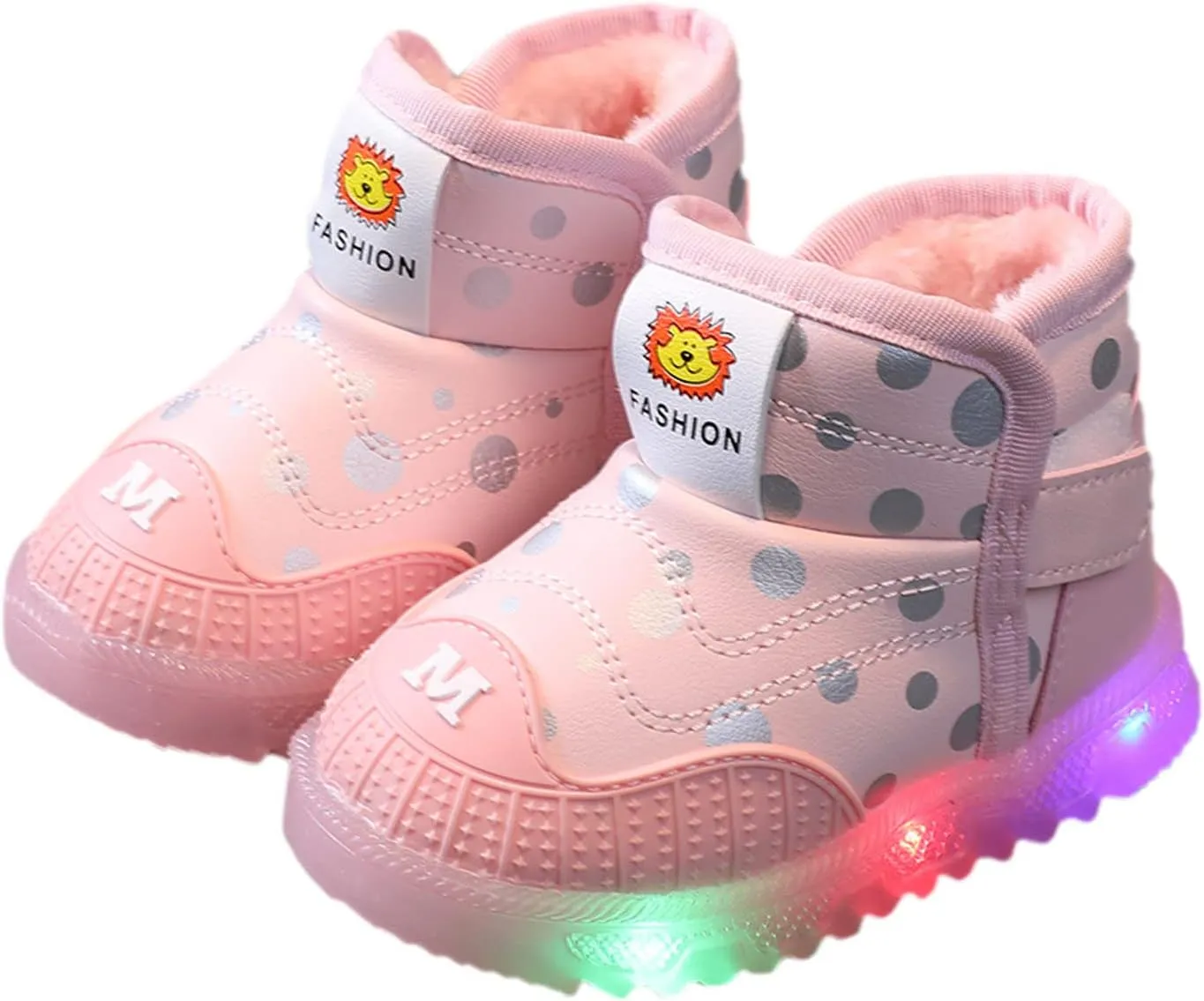 Kids Boys Girls Breathable LED Light Up Flashing Sneakers for Children Toddler Baby Light Up Sport Crib Shoes