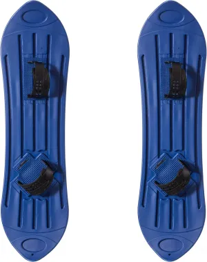 Kids Plastic Outdoor Snowboard Ice Sled, Single-Person, Kids Over 5 Years, Blue