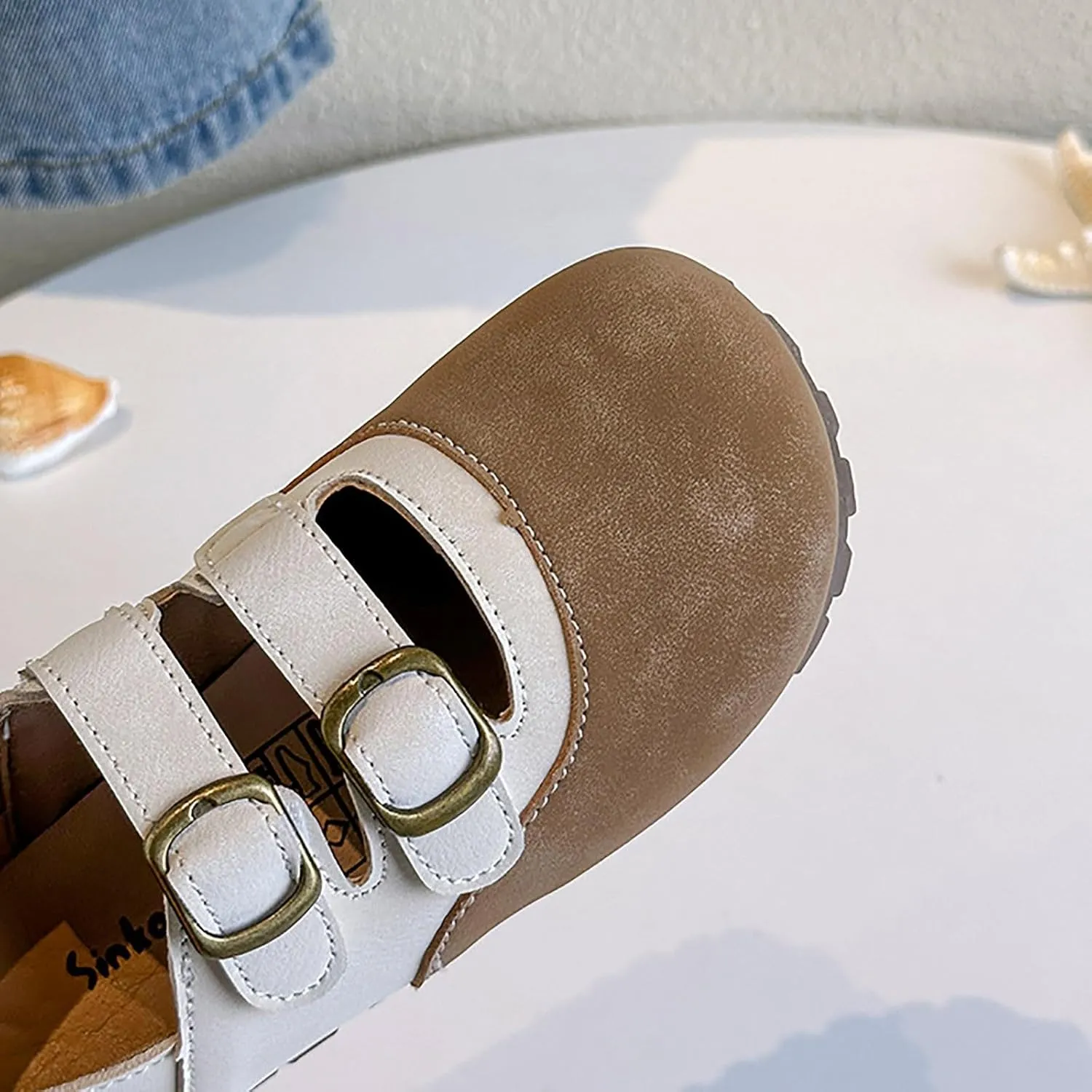 Kids Sandals Boys Girls Slide Girls Shoes Comfortable Soft Bottom Closed Toe Sandals Fashionable Princess Casual Single Shoes Walking Beach Shower for Boys