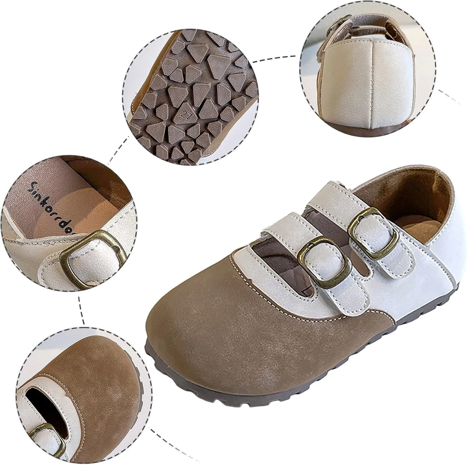 Kids Sandals Boys Girls Slide Girls Shoes Comfortable Soft Bottom Closed Toe Sandals Fashionable Princess Casual Single Shoes Walking Beach Shower for Boys