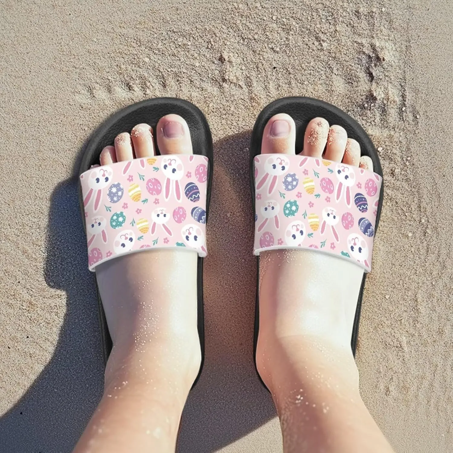 Kids Slides Slipper Anti Slip Open Toe Summer Beach Sandals for Boys Girls Soft and Comfy
