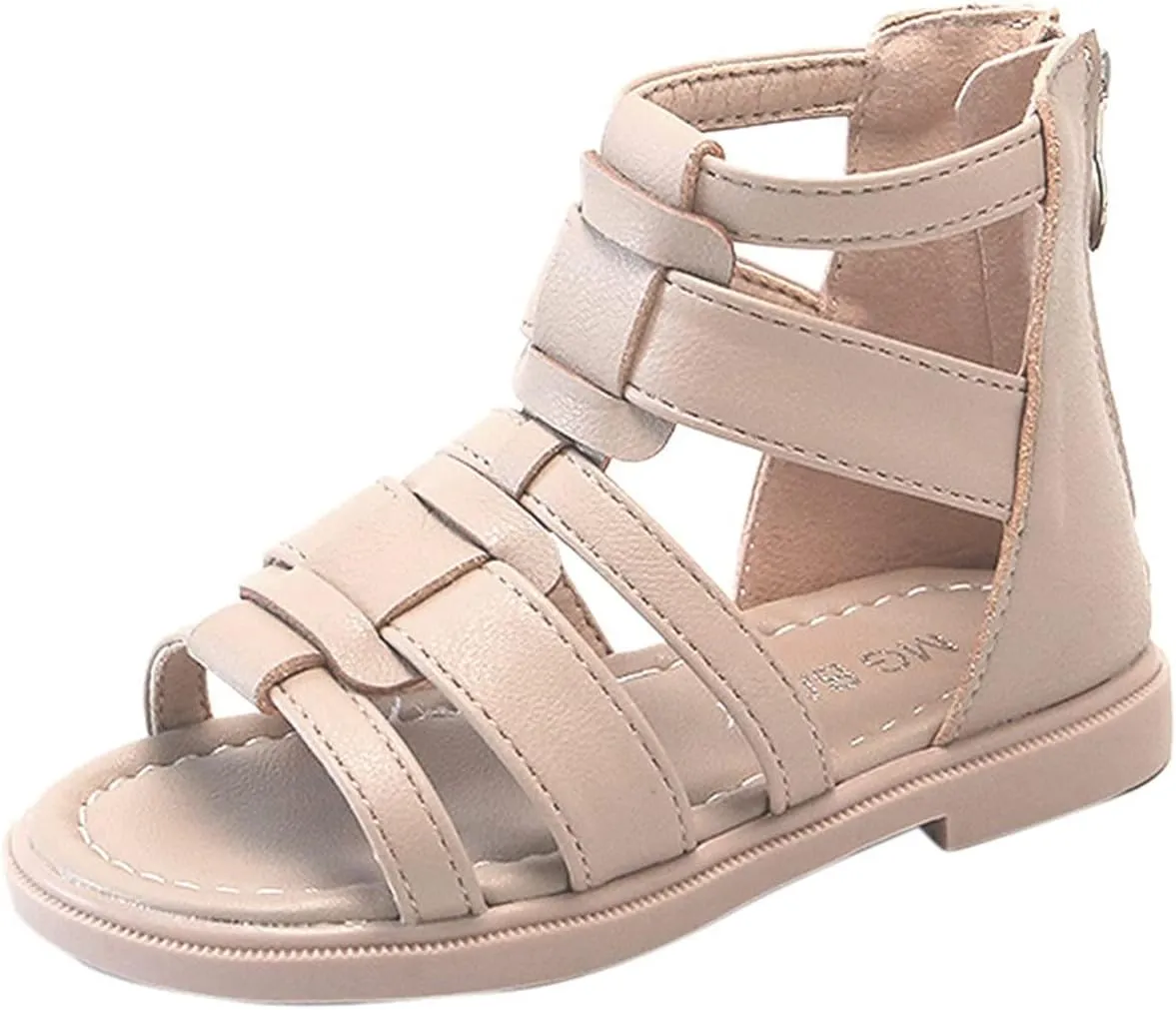 Kids/Children/Little Girls Sandals Open Toe Anti Slip Shoes High Top Outdoor Sandals Summer Princess (Pink, 8 Toddler)