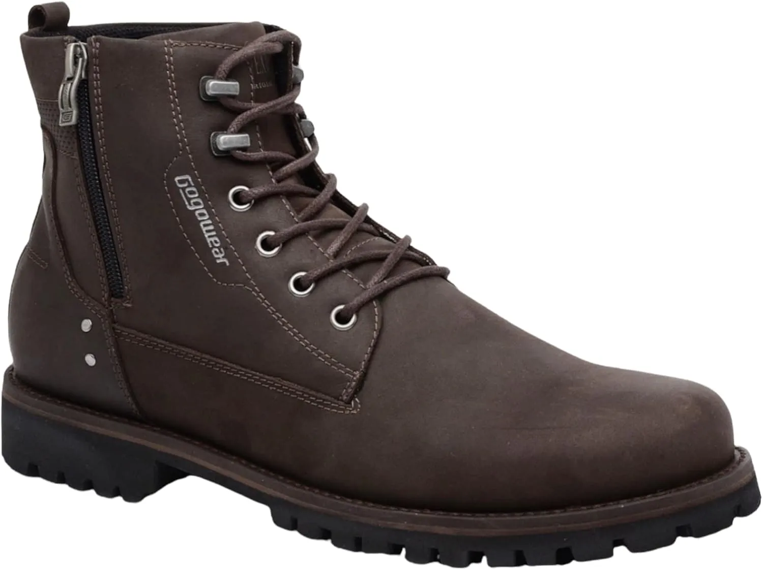 King USA Texas Motorcycle Boots - Mens Combat 6" Work Boot Leather Construction Industrial