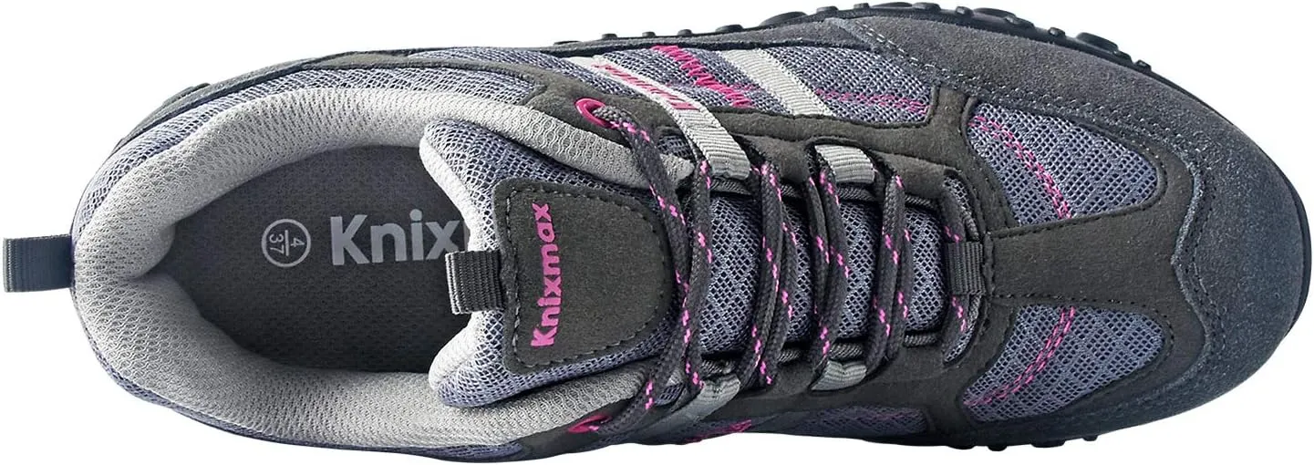 Knixmax Womens Hiking Shoes Lightweight Non-Slip Climbing Trekking Sneakers for Woman Camping Backpacking Shoe Summer Hiker Shoes