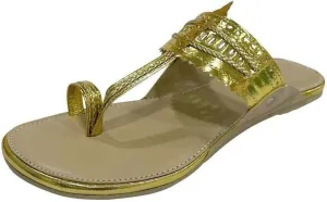 Kolhapuri Chappal For Women's Indian Flat Flip Flop Kolhapuri Sandals For Women Ethnic s Casual Mojaris