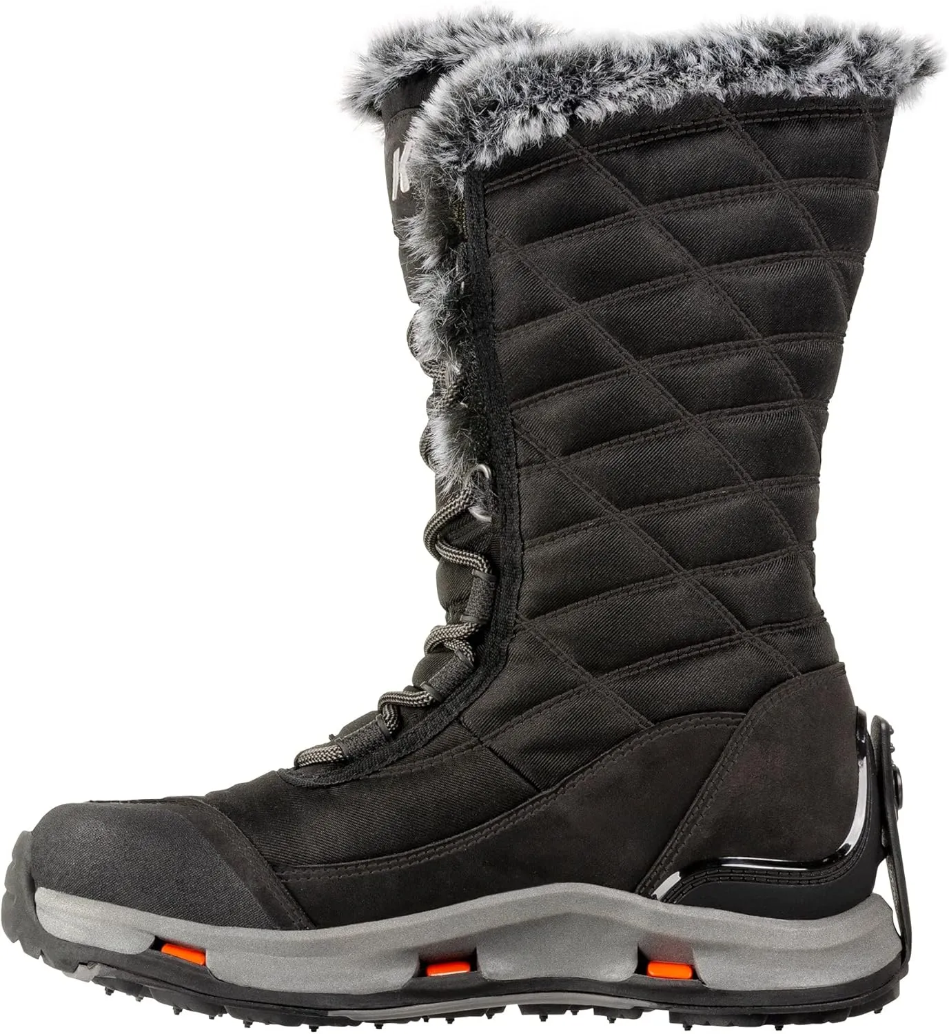 Korkers Women's South Lake Winter Boots - Extra Cozy and Waterproof - Includes Interchangeable TrailTrac Sole
