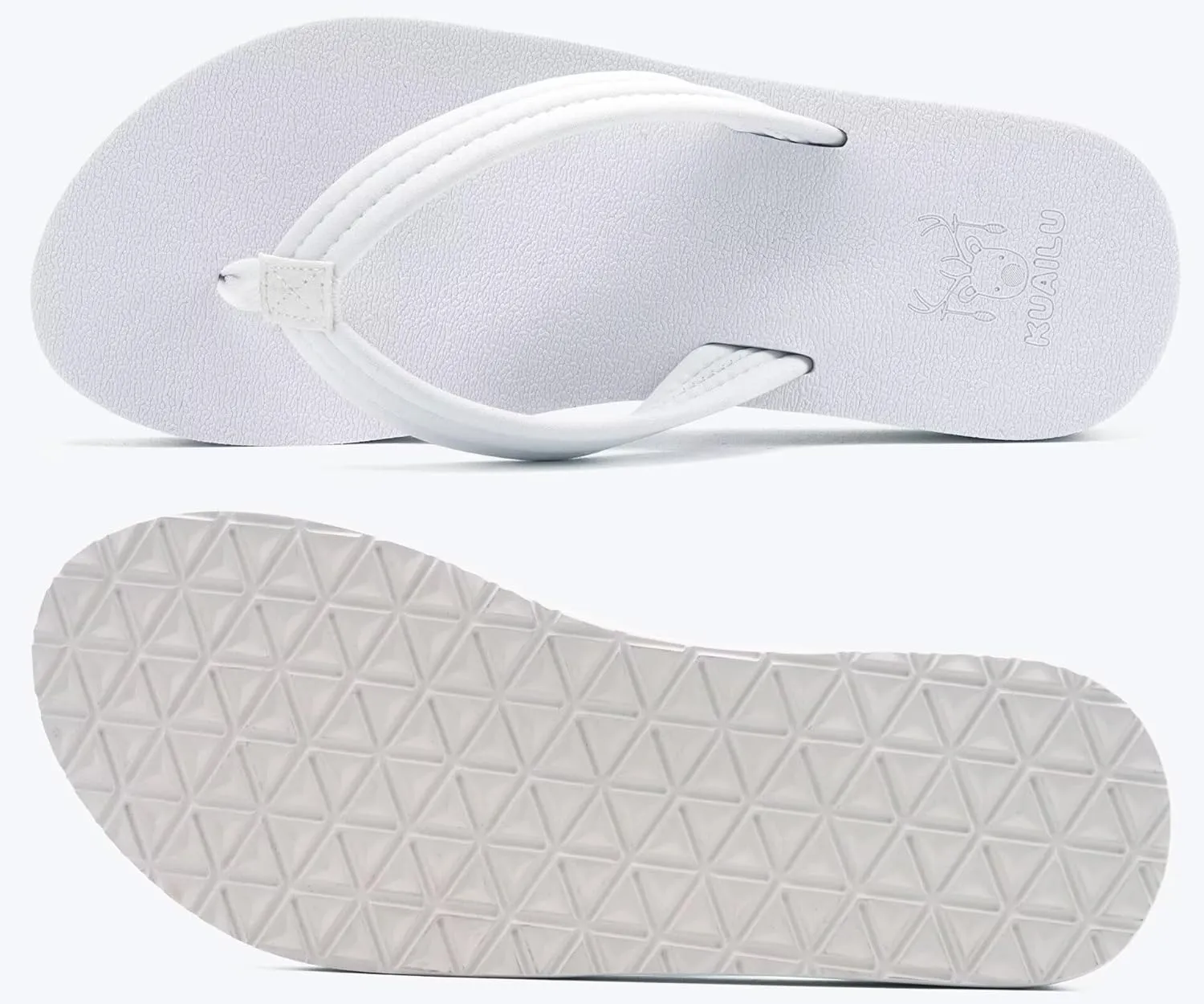 KuaiLu Womens Arch Support Flip Flops Ladies Comfort Lightweight Soft Yoga Mat Cushion Walking Thong Sandals
