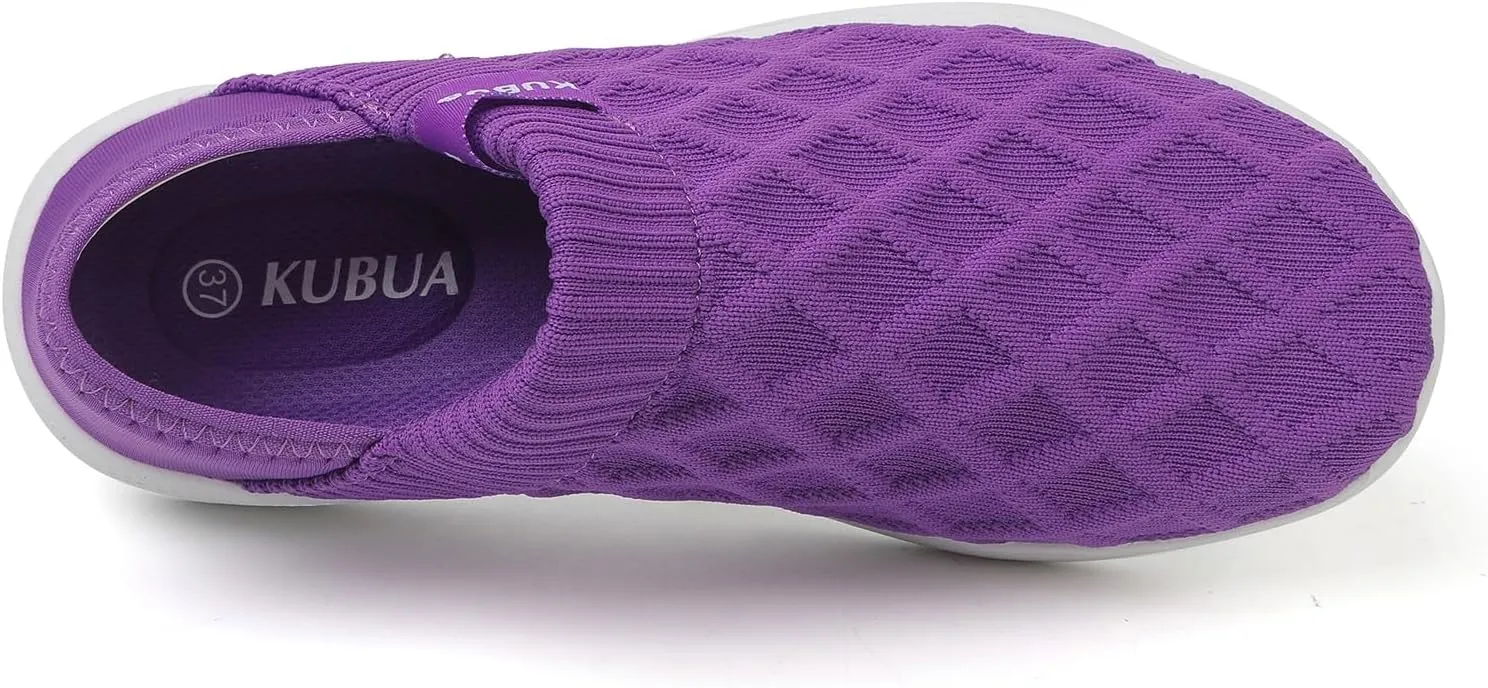 KUBUA Mens Womens Slippers Indoor Lightweight House Shoes Outdoor Breathable Slip on Loafers