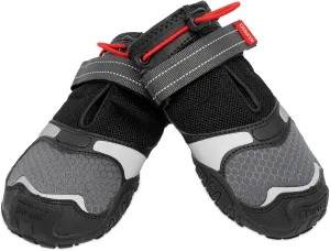 Kurgo Blaze Cross Dog Shoes - Winter Boots for Dogs, All Season Paw Protectors - for Hot Pavement and Snow - Water Resistant, Reflective, No Slip - Includes 2 Shoes - Chili Red/Black - XL