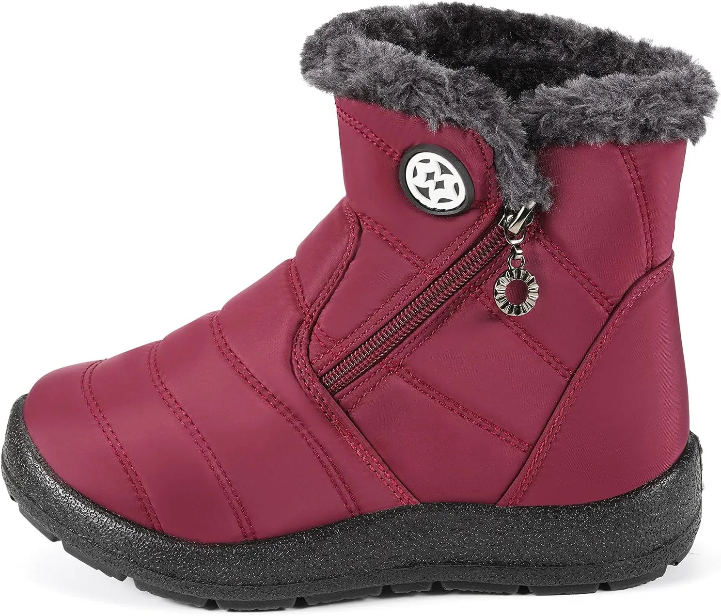 KVbabby Girls' Boys' Snow Boots Winter Boots Ankle Boots Kids Boots Warm Fur Anti-Slip