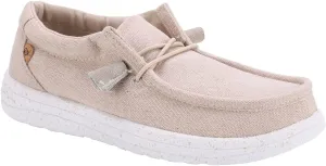 Lamo Women's Paula Lightweight Water-Resistant Canvas Slip-On Casual Shoes with Hyper-Cushion Footbed