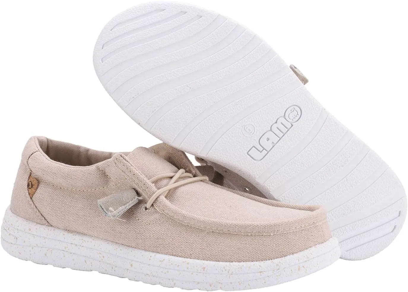 Lamo Women's Paula Lightweight Water-Resistant Canvas Slip-On Casual Shoes with Hyper-Cushion Footbed