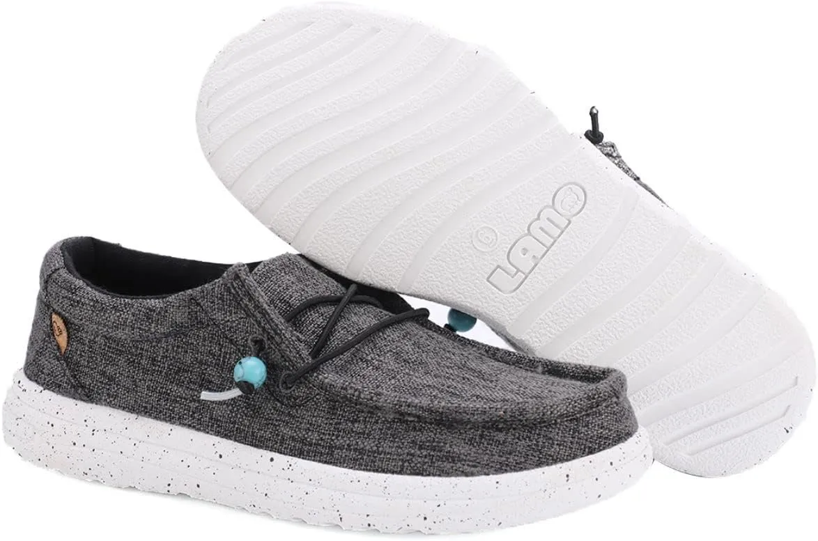 Lamo Women's Paula Lightweight Water-Resistant Canvas Slip-On Casual Shoes with Hyper-Cushion Footbed
