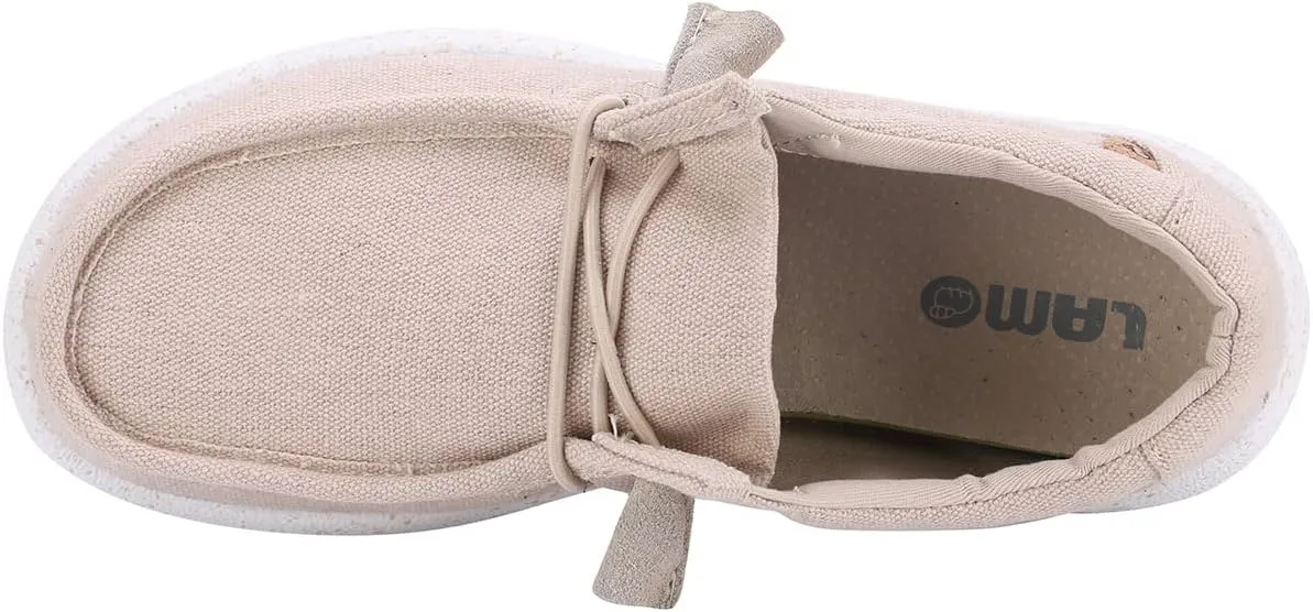 Lamo Women's Paula Lightweight Water-Resistant Canvas Slip-On Casual Shoes with Hyper-Cushion Footbed