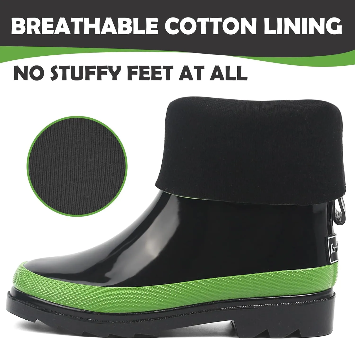 landchief Kids Rain Boots Premium Collection, Waterproof Natural Rubber Boots for Toddlers and Kids